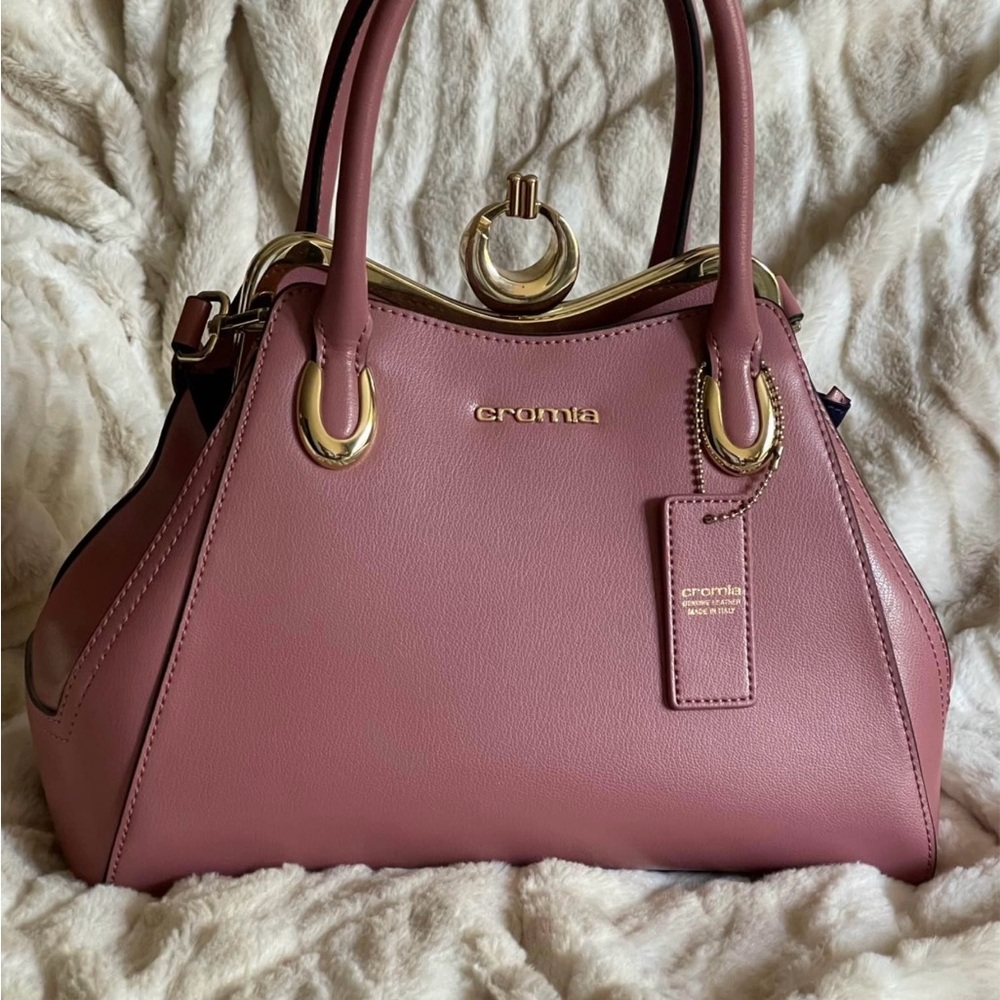Cromia Pink Satchel Bag